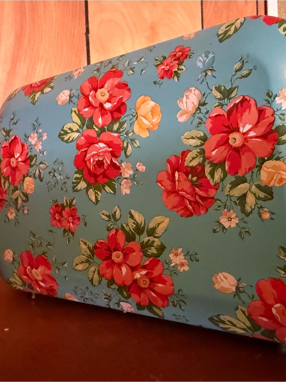The Pioneer Woman 2-Slice Toaster Vintage Floral Teal Blue